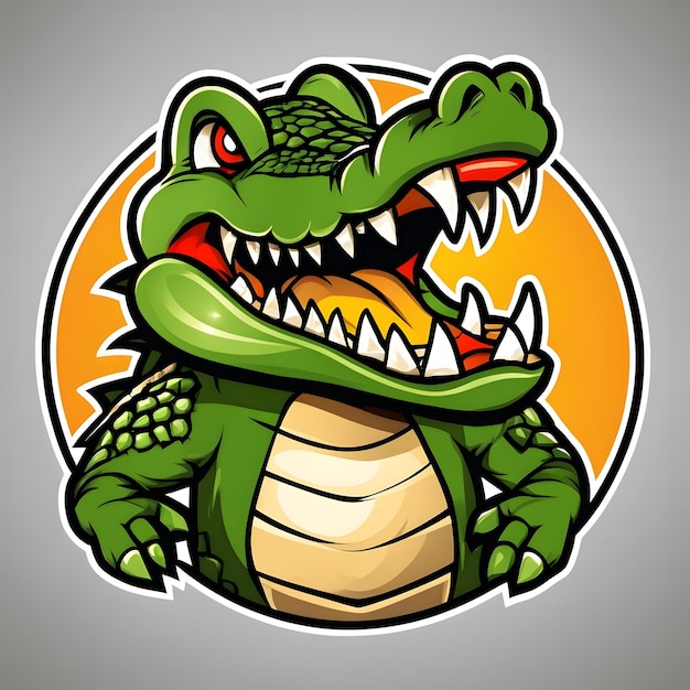 Crocodile Mascot Logo Crocodile Esports logo Crocodile Logo Design Crocodile Gaming logo Animal Mascot Logo Illustration Animal Gaming Logo Crocodile Illustration AI Generative