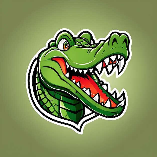 Photo crocodile mascot logo crocodile esports logo crocodile logo design crocodile gaming logo animal mascot logo illustration animal gaming logo crocodile illustration ai generative