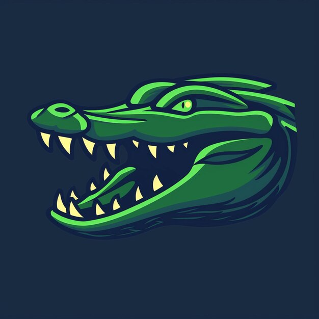 crocodile vector logo isolated on background