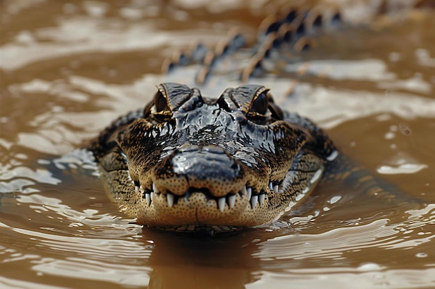 Photo a crocodile with a mouth open and the mouth open