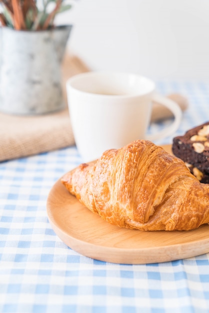 croissant and brownies