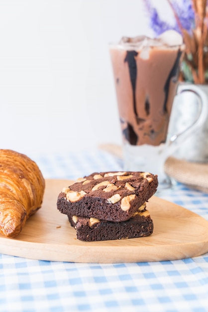 croissant and brownies