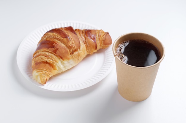 Croissant and coffee