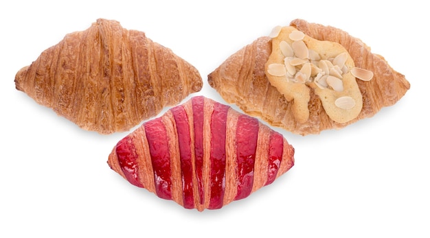 Croissant isolated on white background