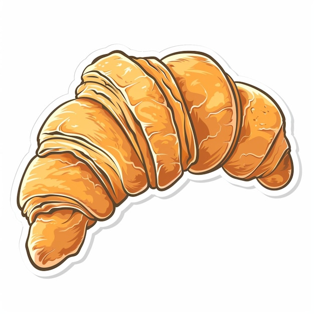 Photo croissant sticker design