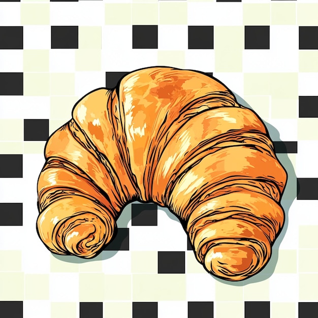 Photo croissant vector