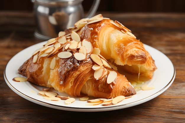 Croissant with Toasted Almonds