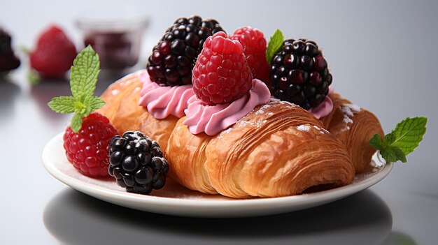 croissants HD 8K wallpaper Stock Photographic Image