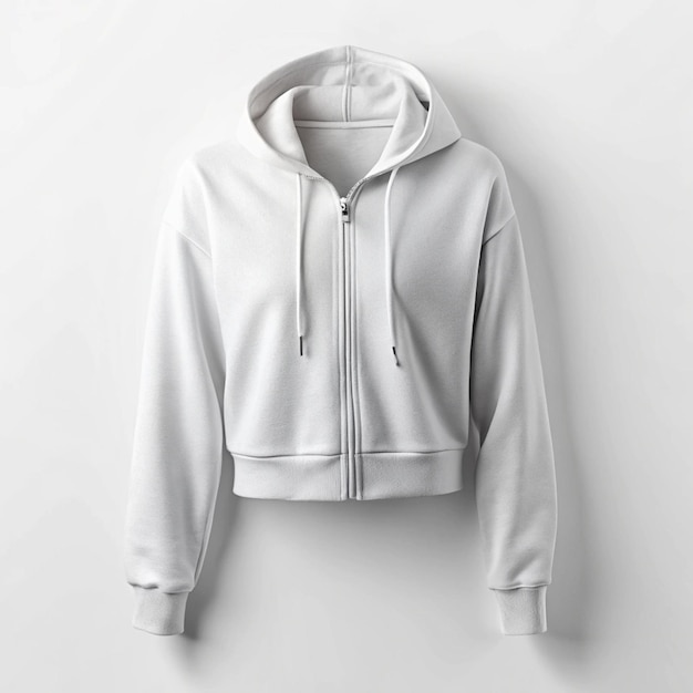 Cropped hoodie mockup zip up hoodie mockup