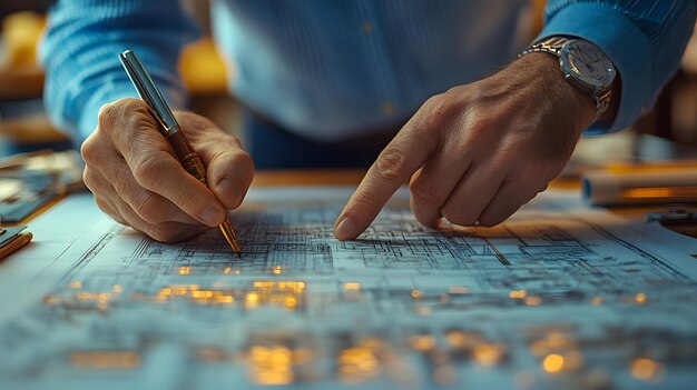 Photo cropped shot of a engineers and architects are helping to design the construction