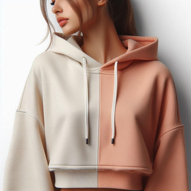 Photo cropped zipup hoodie mockup showcase your style with customizable templates