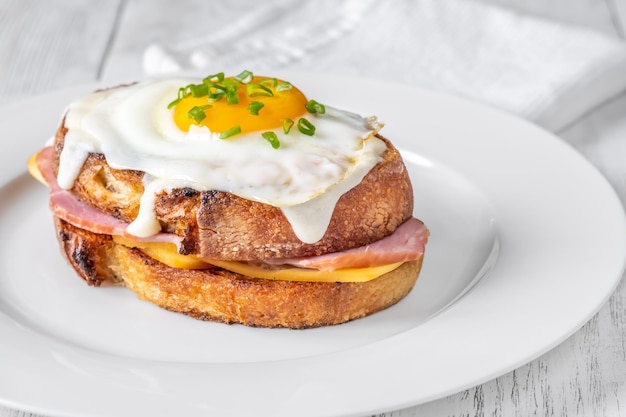 Croque madame sandwich