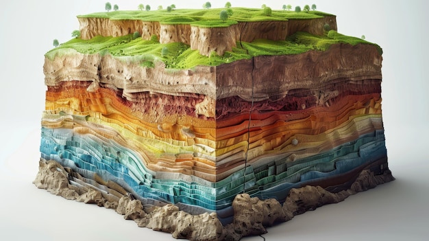 Cross Section of Earth Layers