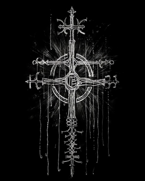 a cross with a cross on it that says  bones