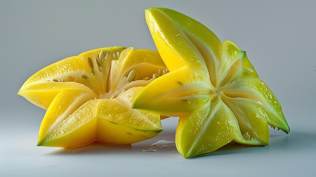 CrossSection of a Starfruit Displaying Its Star Shape