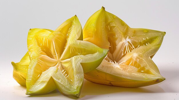 CrossSection of a Starfruit Displaying Its Star Shape