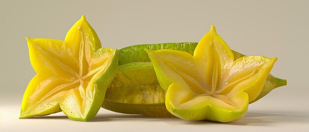 CrossSection of a Starfruit Displaying Its Star Shape