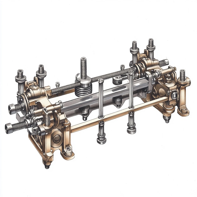 Photo a crosssectional view of a rackandpinion steering mechanism