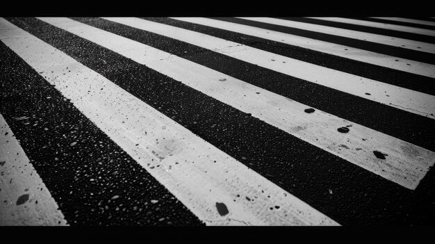 Crosswalk Texture Zebra Crossing on Asphalt Road Background