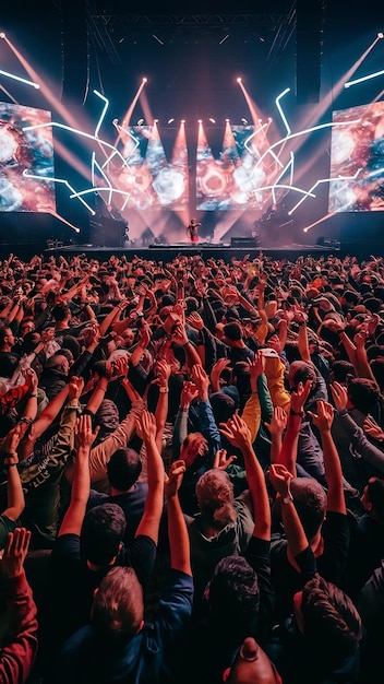 Crowd at music concert