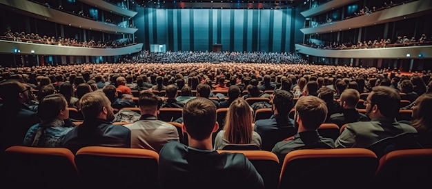 crowd people at the cinema