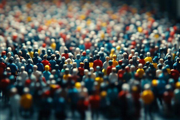 Photo a crowd of people in a crowd with the words the word on the bottom