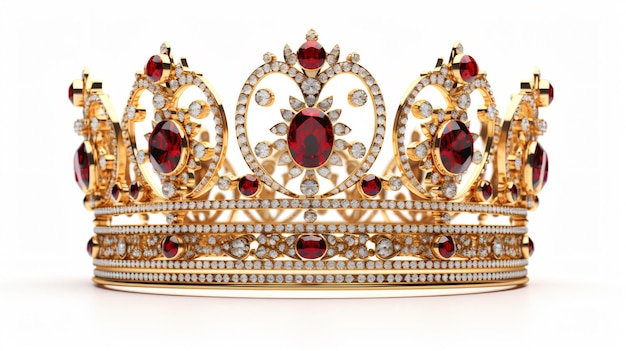 Crown jewel isolated on a white background