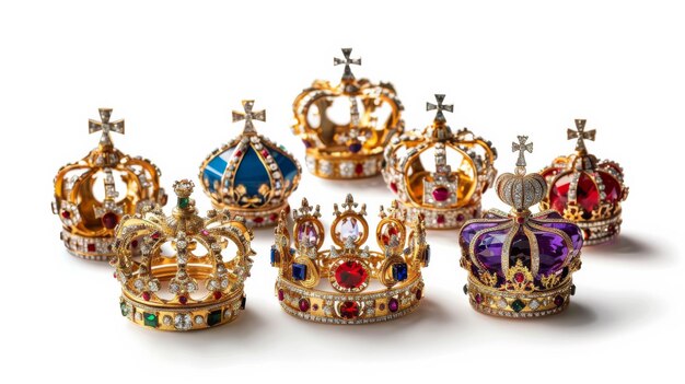 Crown Jewels Set on a white background