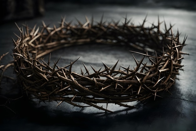 A crown of thorns which reminds us the sacrifices of Jesus