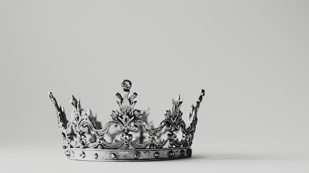 A Crown in a White Background