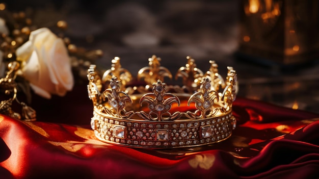 a crown with a gold crown on the top of it