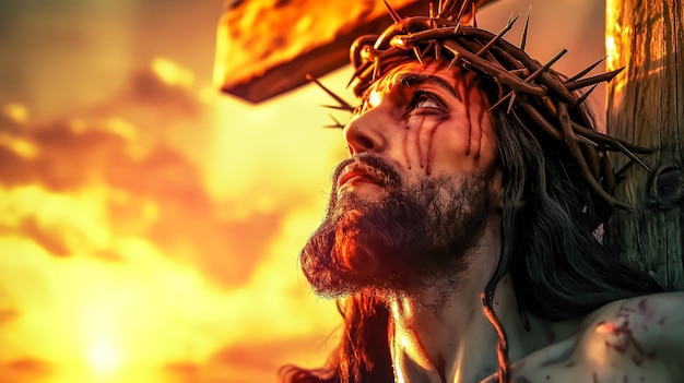 The Crucifixion of Jesus Christ Generative AI