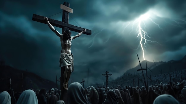 The Crucifixion of Jesus Christ Generative AI