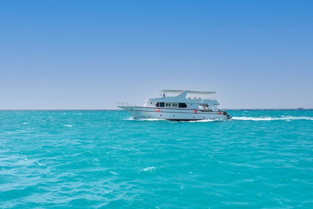 Cruise yachts at summer time in Red Sea, Egypt