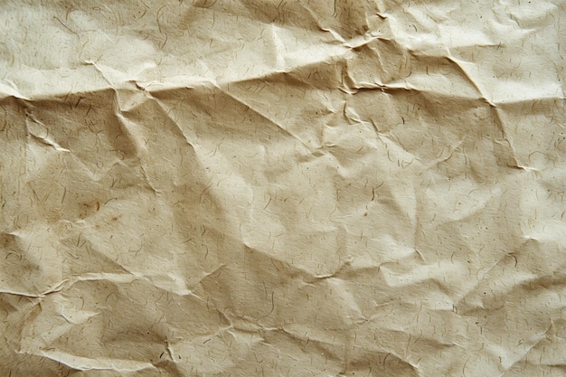 Crumpled brown paper texture Background and texture for design