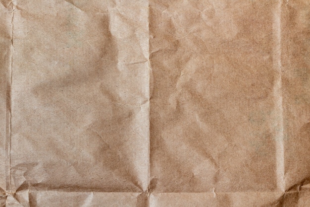 Crumpled craft paper, cardboard texture