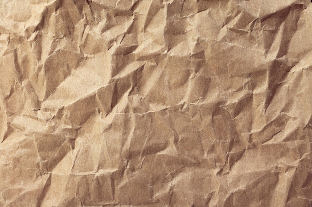 Crumpled paper texture or cardboard background