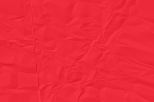 Crumpled red paper background close up