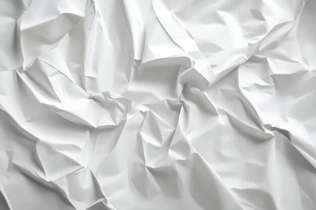 Photo crumpled white paper isolated on a white background