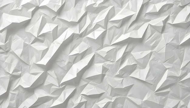 A crumpled white paper texture