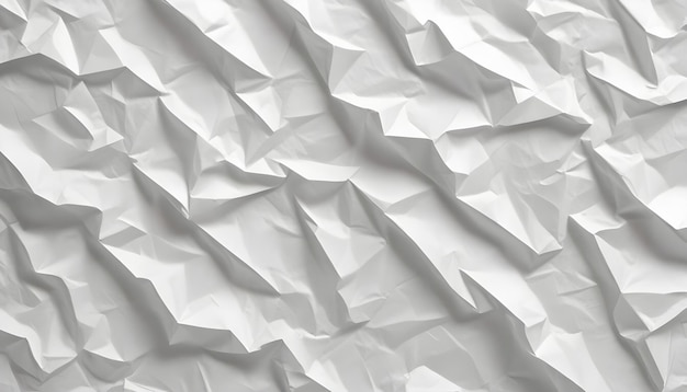 A crumpled white paper texture