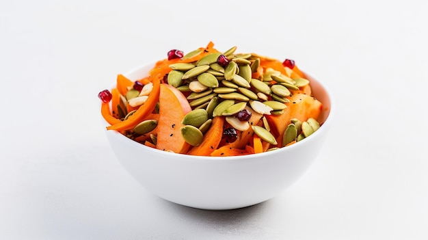 Crunchy Delight Grated Carrot and Apple with Pumpkin Seeds