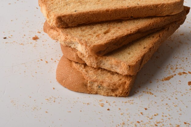 Crunchy Rusk or Toast for healthy life