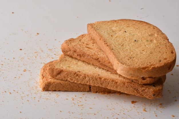 Crunchy Rusk or Toast for healthy life