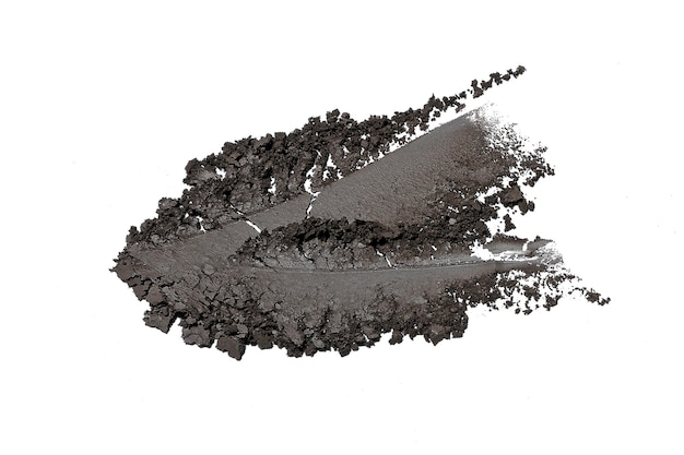 Crushed eyeshadow isolated on white