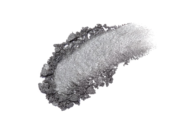 Crushed eyeshadow isolated on white