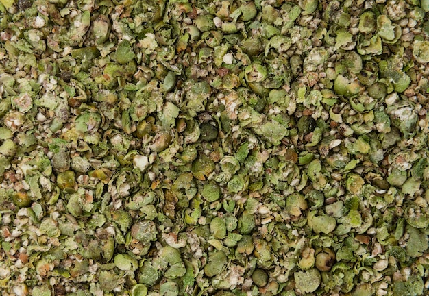 Crushed green Peppercorns texture