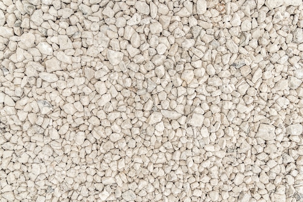 Crushed white stone