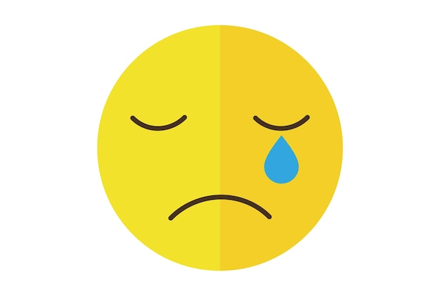 Photo crying colored emote icon emoji symbol yellow emoticon sign art