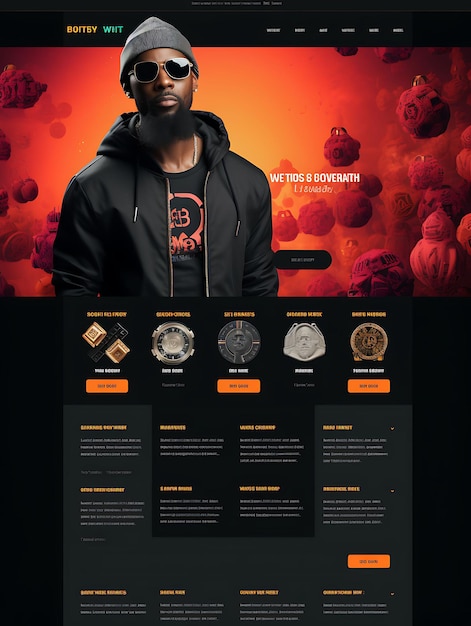 Crypto Fashion Site With Trendy Design and Bitcoin Clothing Illustration Creative Background Idea